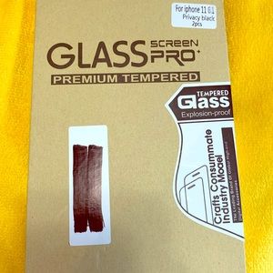 iPhone 11 6.1 Tempered Glass Screen Protector 2pk